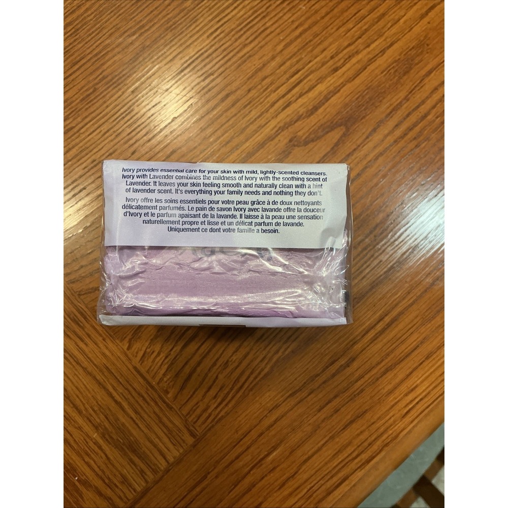 Ivory Lavender Bar Soap for Smooth Skin/ 3.1 oz per bar  sealed 3 pack gentle - Picture 2 of 7